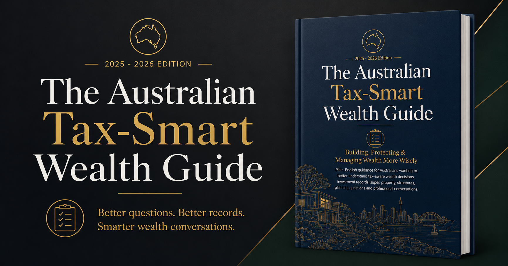 Australian Tax-Smart Wealth Guide: plain English edition header graphic